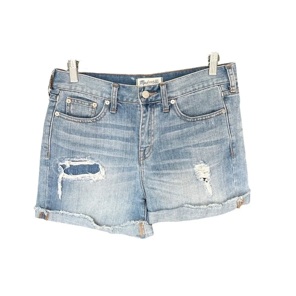 Madwell - Mid Rise Denim Distressed Shorts Sz 27